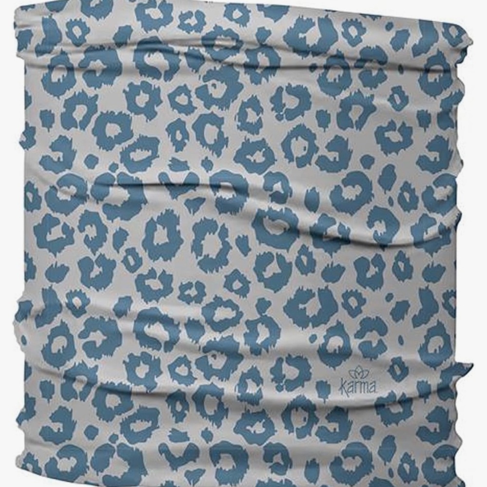 Karma Blue Leopard Medium Headband - #1001 - Picture 2 of 3
